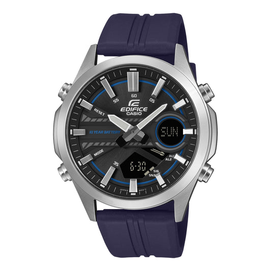 Edifice de hombre pulsera de metal 10 años de batería – EFV-C120P-1A2
