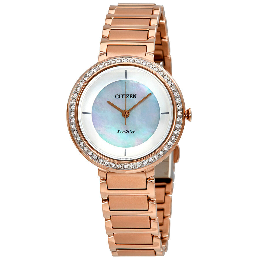 EM0483-54D Reloj Citizen Silhouette Crystal de dama banda de metal Eco-Drive