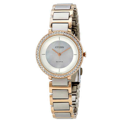 Citizen  Eco-Drive Cristal de señorita pulsera de metal – EM0483-89D