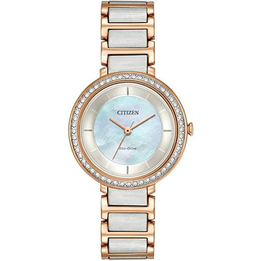 Citizen  Eco-Drive Cristal de señorita pulsera de metal – EM0483-89D
