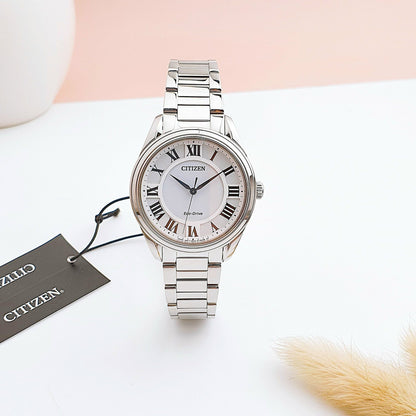 Citizen Arezzo Eco-drive pulsera de metal para mujer – EM0970-53A
