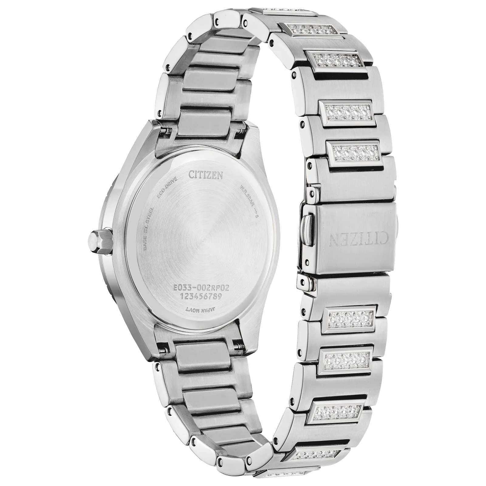 EM1020-57L Reloj Citizen Silhouette Crystal Eco-drive de dama pulsera de metal 34 mm