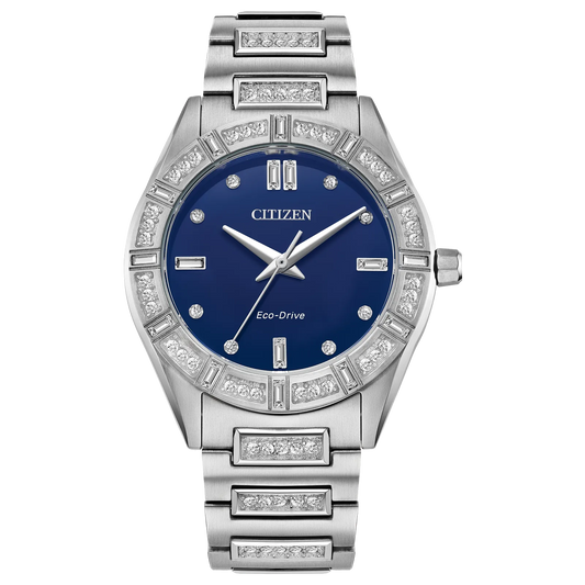 Citizen Silhouette Crystal Eco-drive de dama pulsera de metal 34 mm – EM1020-57L