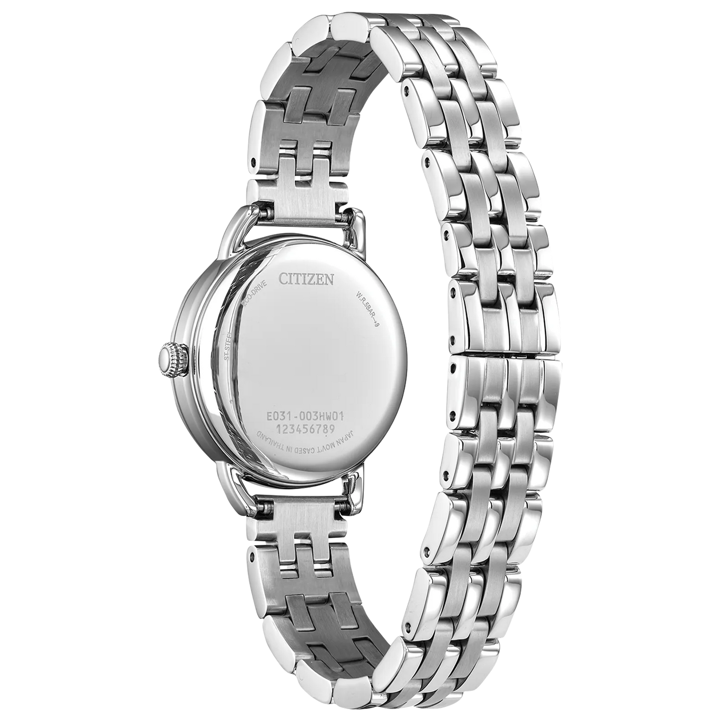 de dama Citizen Coin Edge Eco-drive correa de acero inoxidable – EM1050-56A