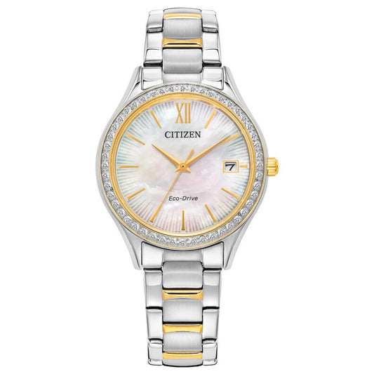 Citizen Crystal Eco-Drive de mujer correa de metal – EO1188-56D