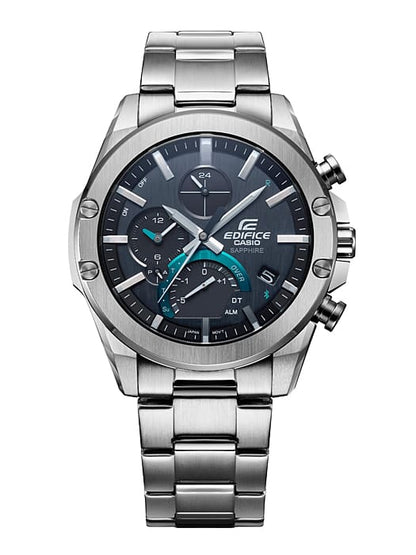 Edifice para Hombre Pulsera de Metal Vinculación Bluetooth cristal zafiro – EQB-1000D-1A