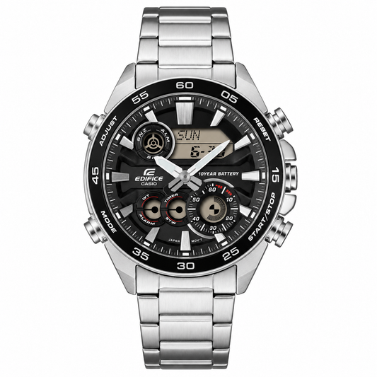 Edifice de hombre correa de metal 10 años de batería – ERA-130D-1A
