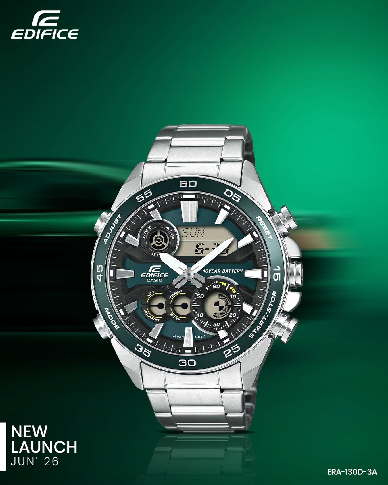Edifice de hombre correa de metal – ERA-130D-3A