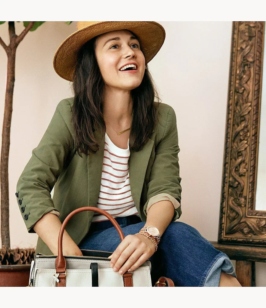 Fossil Tailor de mujer correa de metal – ES4264
