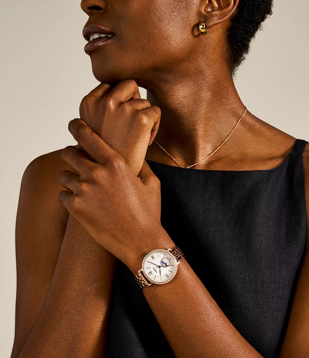 Fossil Jacqueline de dama banda de metal – ES5165