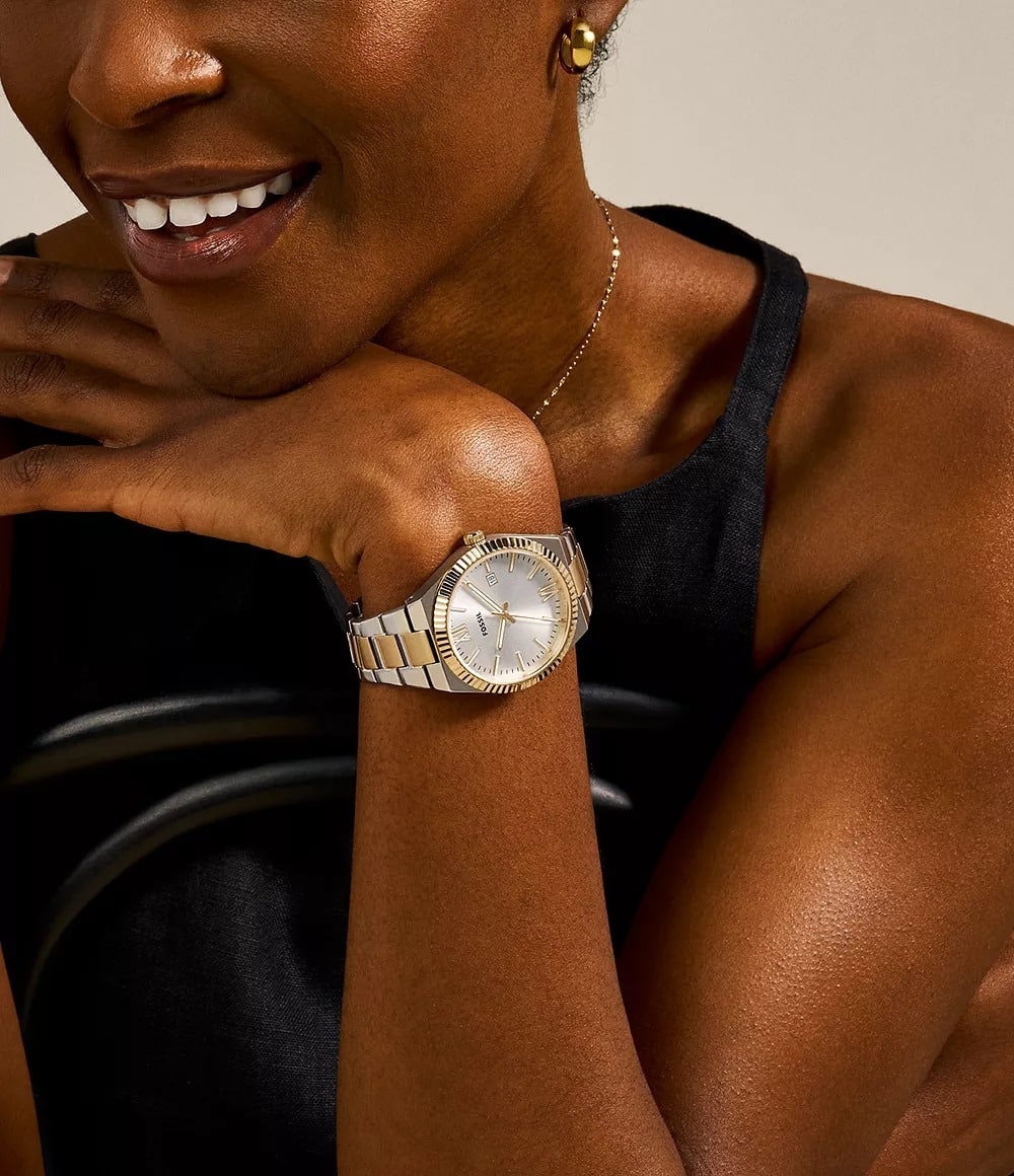 Fossil Scarlette para dama pulsera de acero inoxidable – ES5259