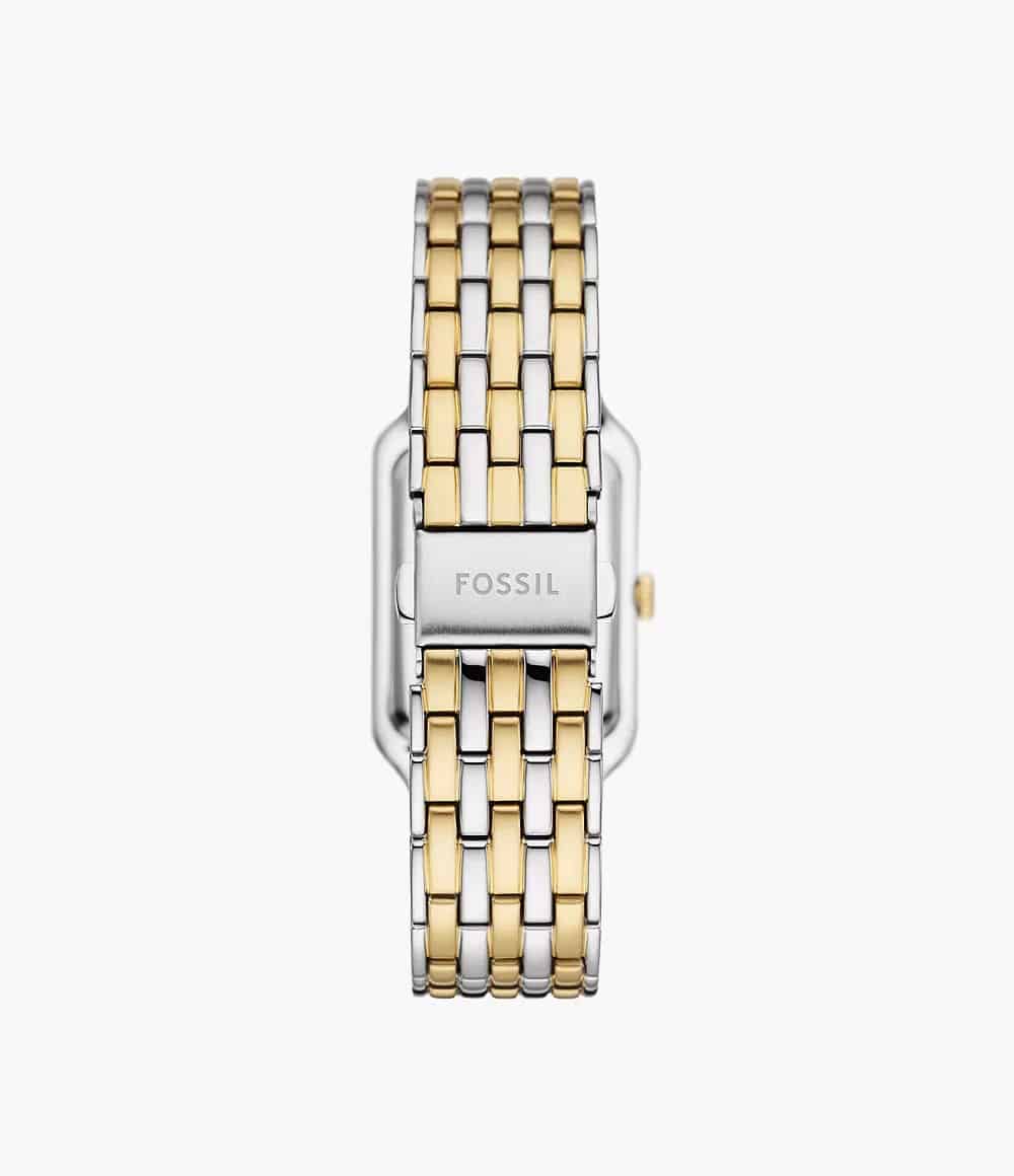Fossil Raquel para mujer pulsera de metal plateado con dorado – ES5305