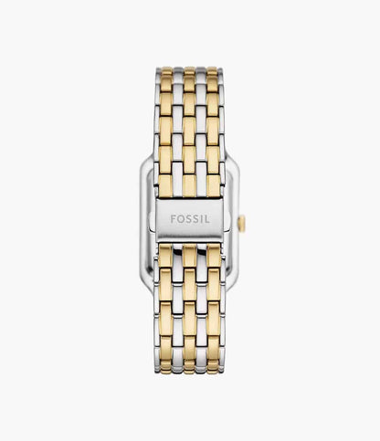 Fossil Raquel para mujer pulsera de metal plateado con dorado – ES5305