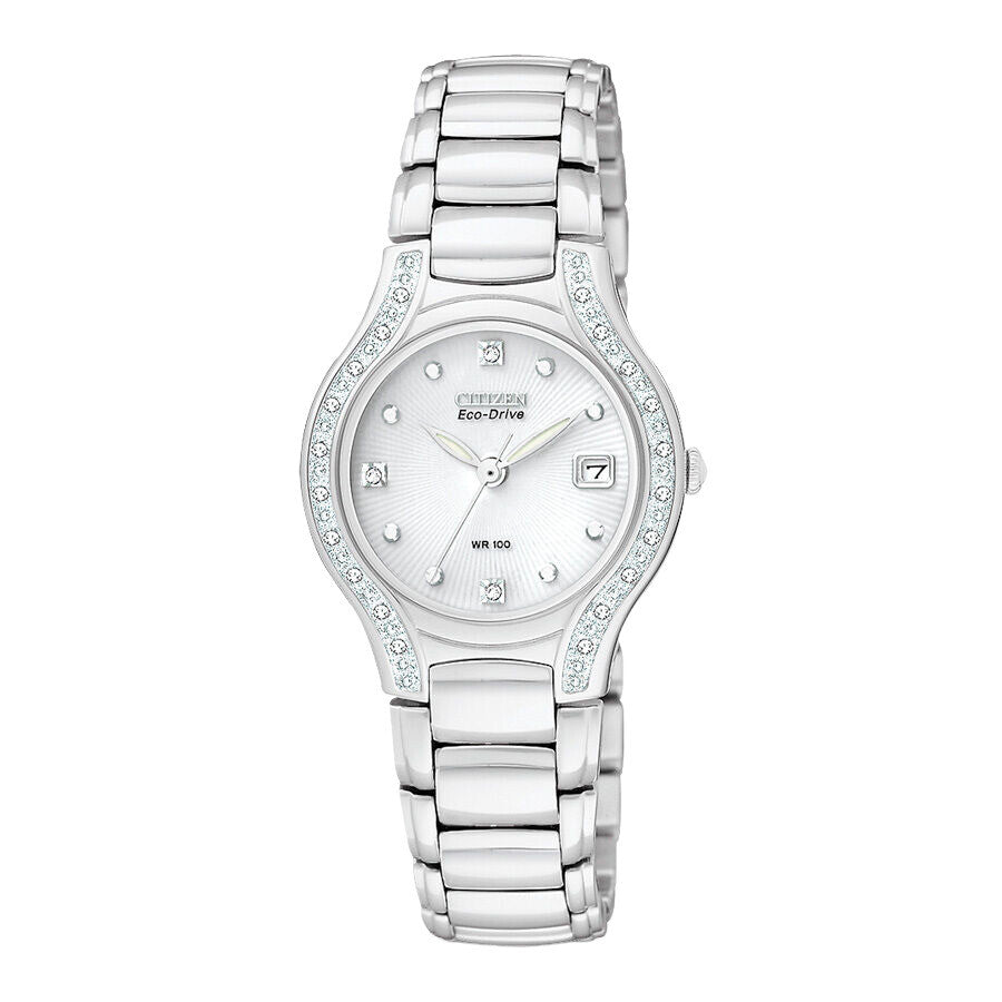 Citizen Eco-Drive Silhouette de dama correa de metal – EW0970-51B