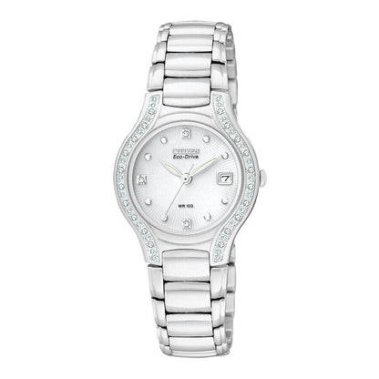 Citizen Eco-Drive Silhouette de dama correa de metal – EW0970-51B