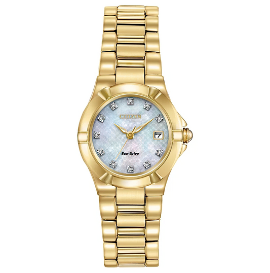 Citizen de dama pulsera de metal Eco-Drive – EW1532-61D