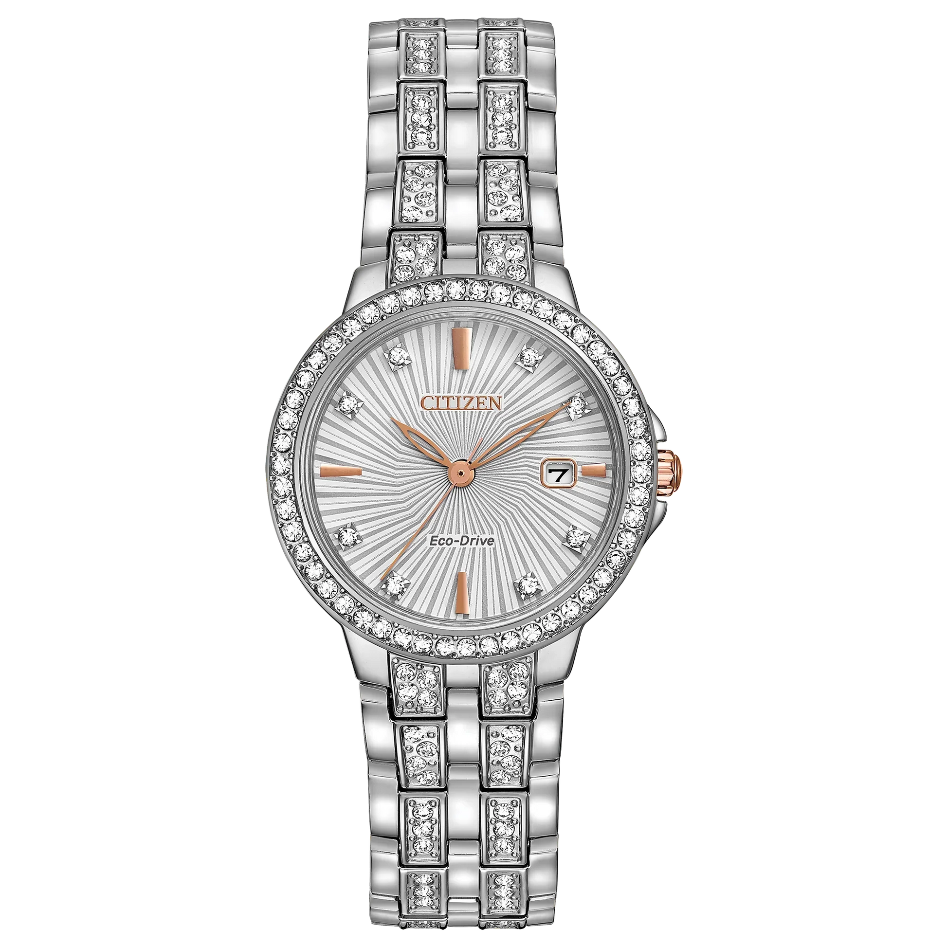 EW2340-58A Reloj Citizen  Silhouette de mujer correa de metal Eco-Drive