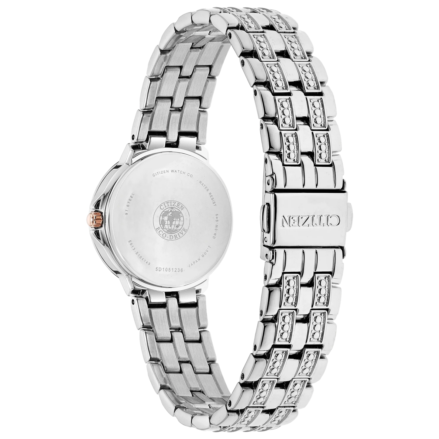 EW2340-58A Reloj Citizen  Silhouette de mujer correa de metal Eco-Drive
