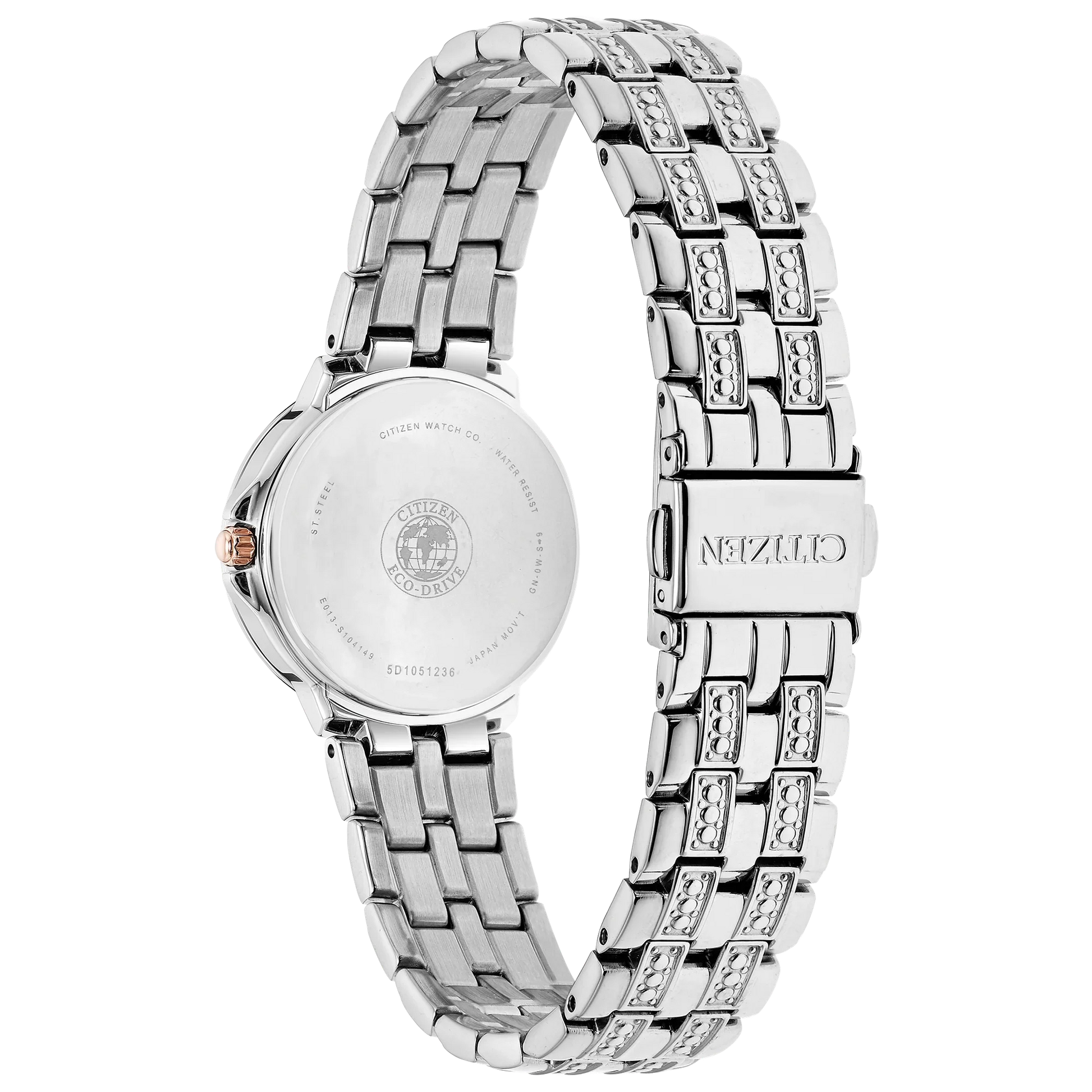 EW2340-58A Reloj Citizen  Silhouette de mujer correa de metal Eco-Drive