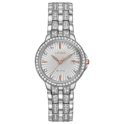 Citizen  Silhouette de mujer correa de metal Eco-Drive – EW2340-58A