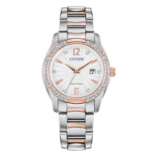 Citizen Crystal de mujer correa de metal – EW2576-51A