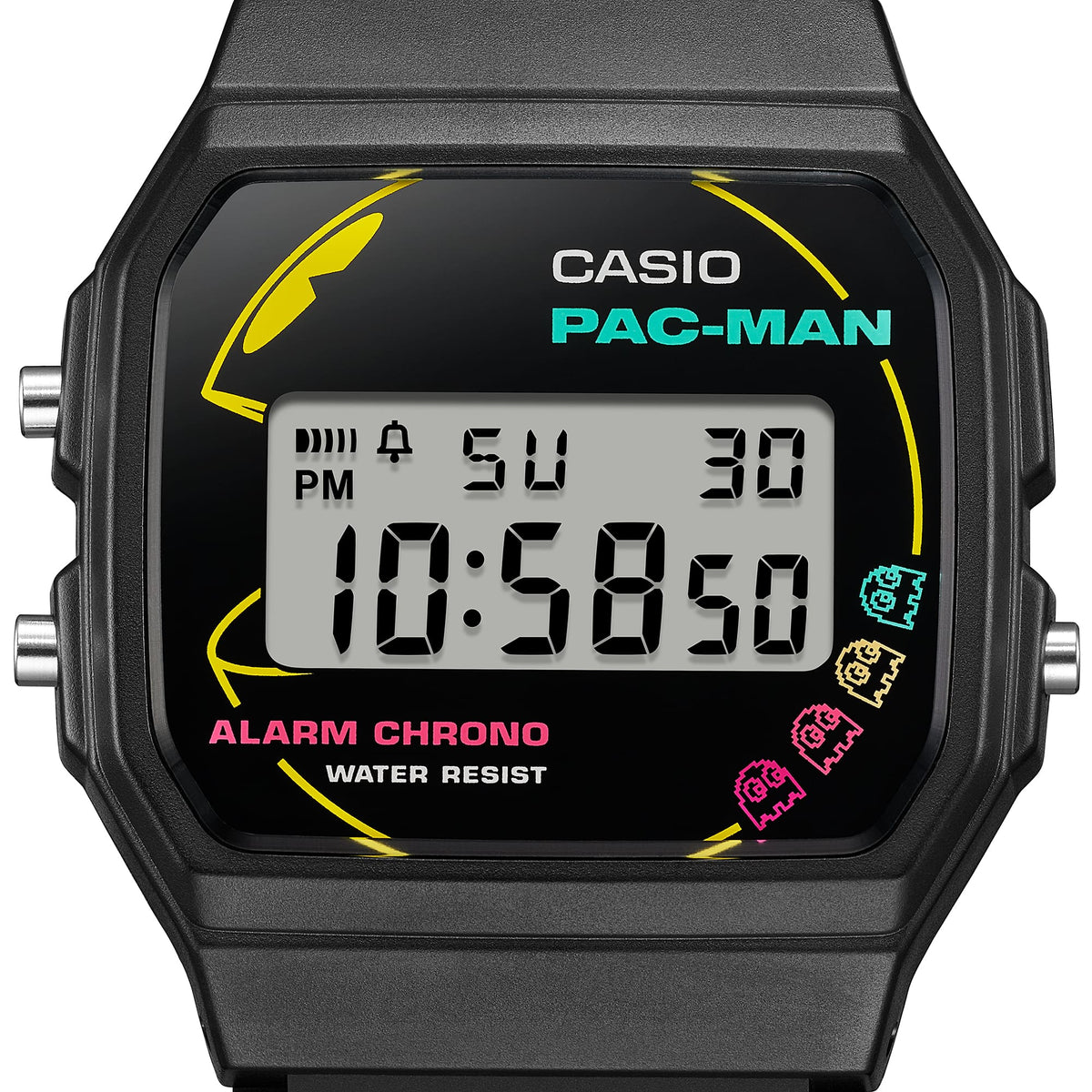 Casio Pac-Man correa de resina unisex – F-91WPC-1A