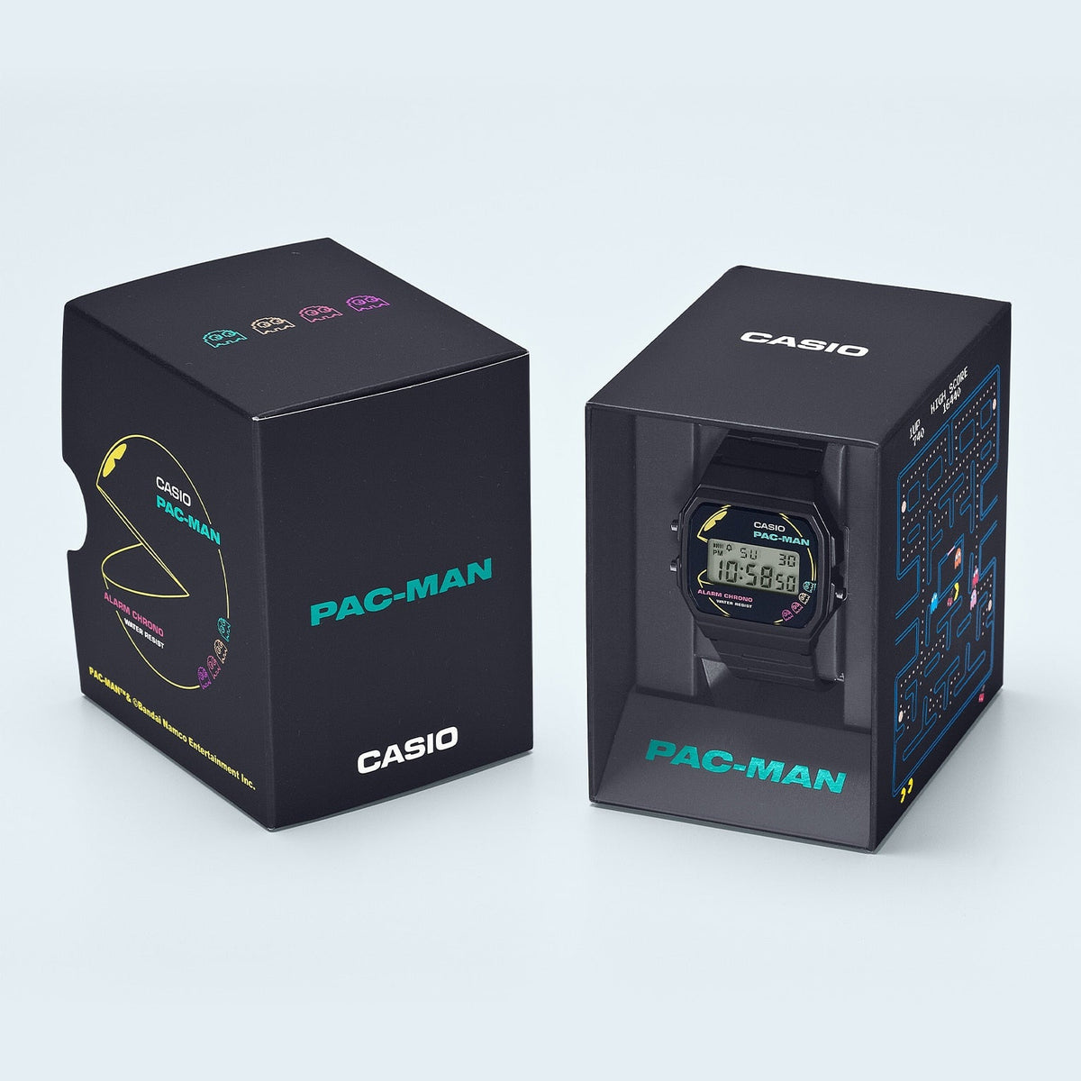 Casio Pac-Man correa de resina unisex – F-91WPC-1A