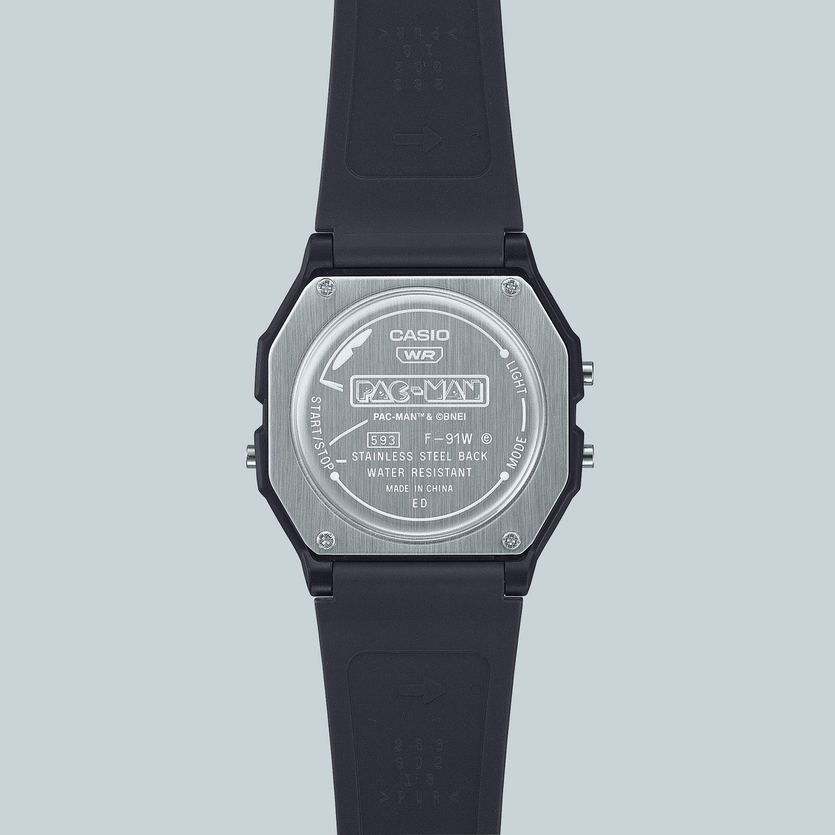 Casio Pac-Man correa de resina unisex – F-91WPC-1A