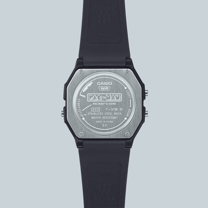 Casio Pac-Man correa de resina unisex – F-91WPC-1A