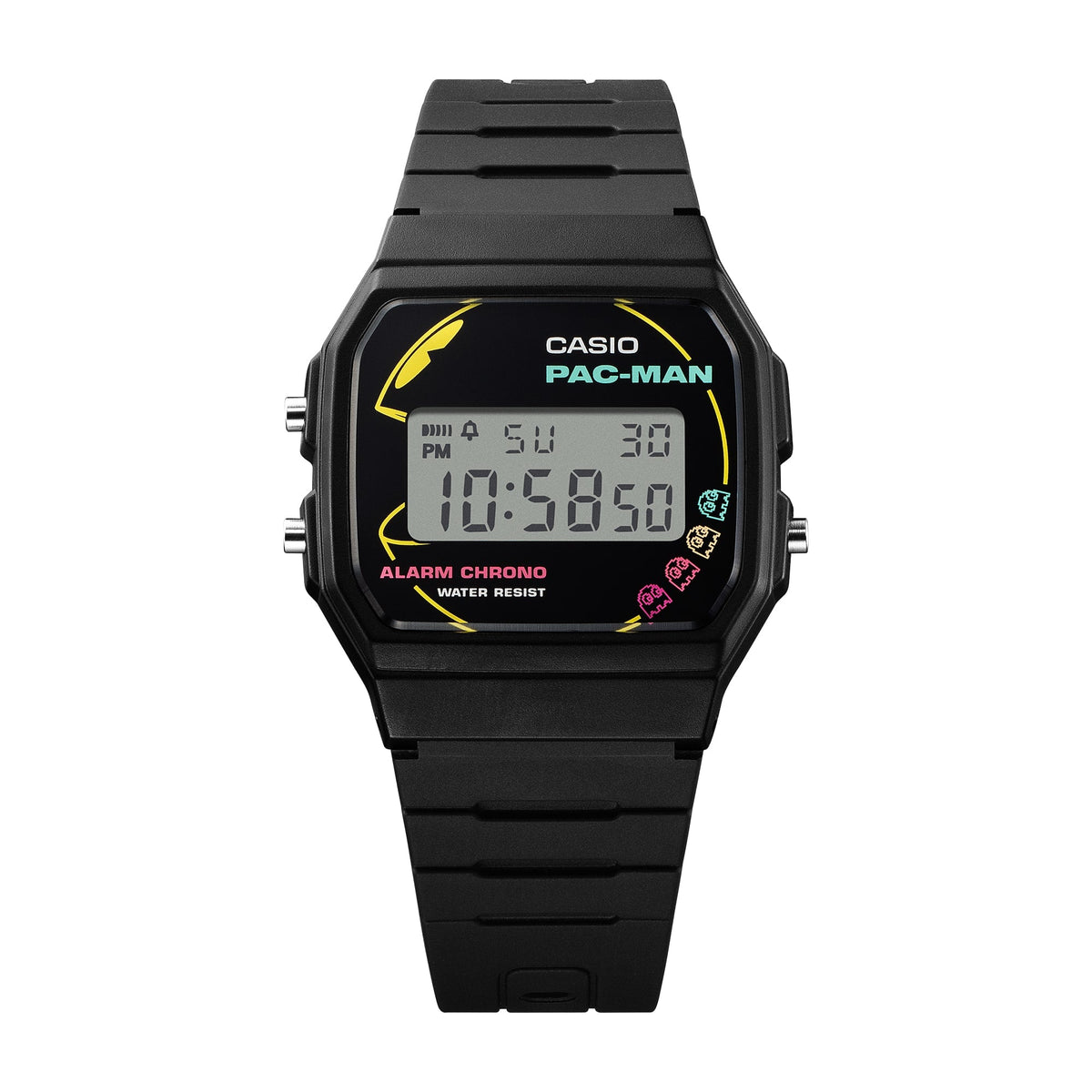 Casio Pac-Man correa de resina unisex – F-91WPC-1A