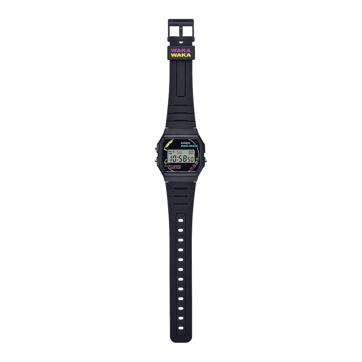 Casio Pac-Man correa de resina unisex – F-91WPC-1A
