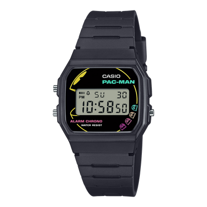 Casio Pac-Man correa de resina unisex – F-91WPC-1A