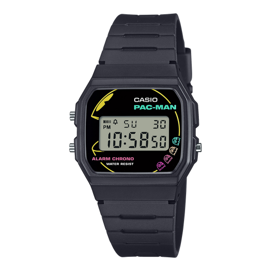 Casio Pac-Man correa de resina unisex – F-91WPC-1A