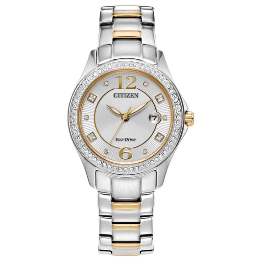 Citizen Crystal de mujer correa de metal – FE1146-71A