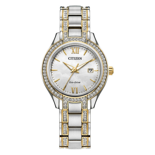 Citizen Silhouette Crystal de señorita pulsera de metal – FE1234-50D