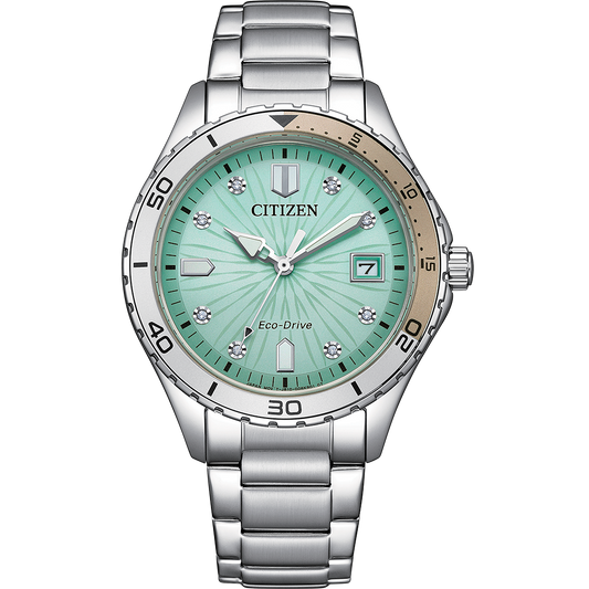 Citizen  Eco-Drive Marine de dama banda de metal – FE6170-88L