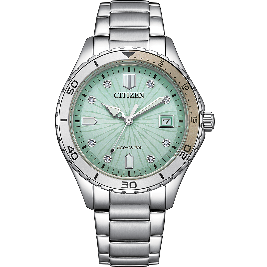 Citizen  Eco-Drive Marine de dama banda de metal – FE6170-88L