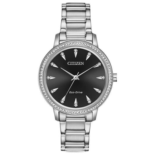 Citizen Silhouette Eco-Drive de dama pulsera de metal – FE7040-53E