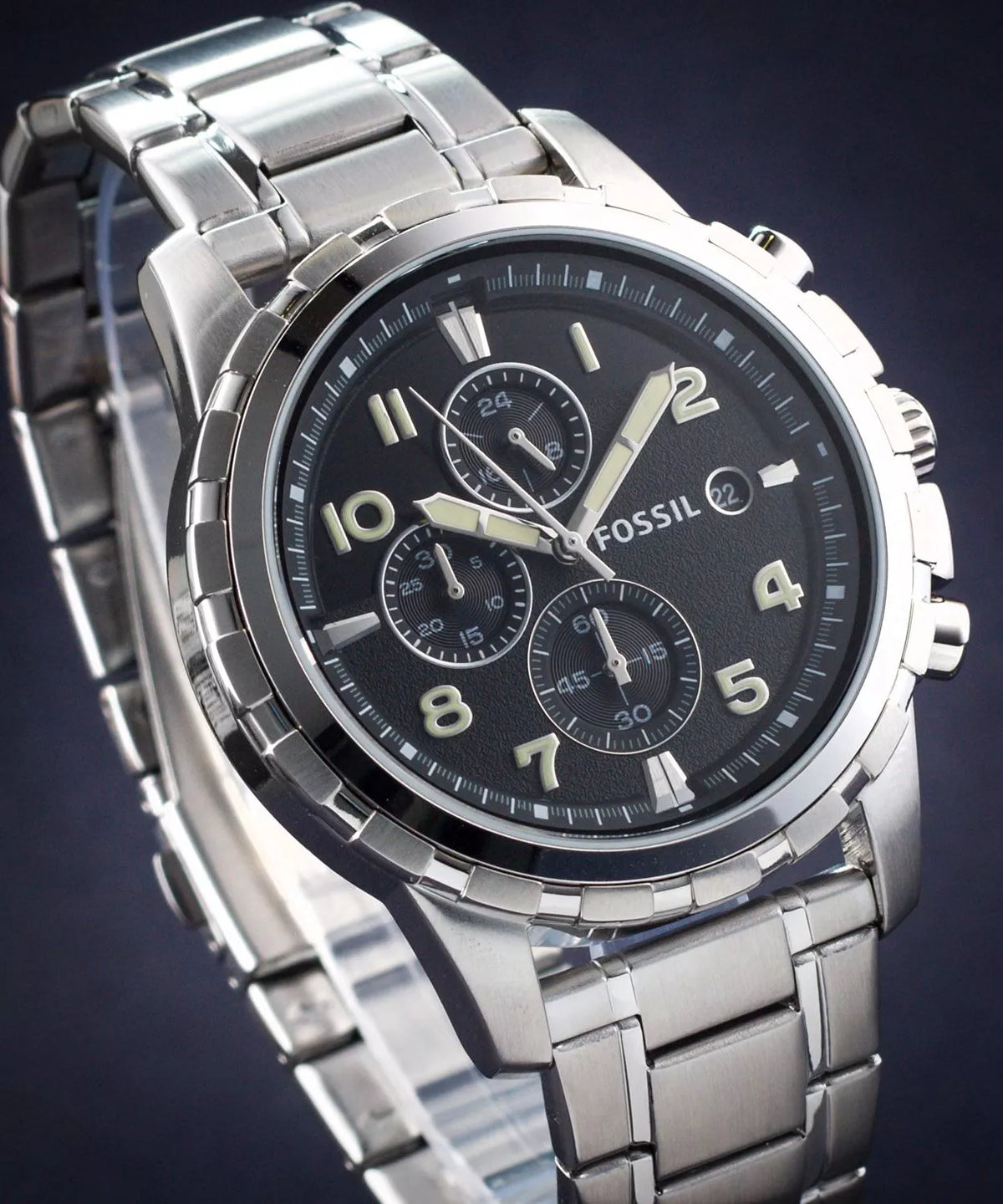 Fossil Dean de hombre pulsera de metal 45 mm – FS4542