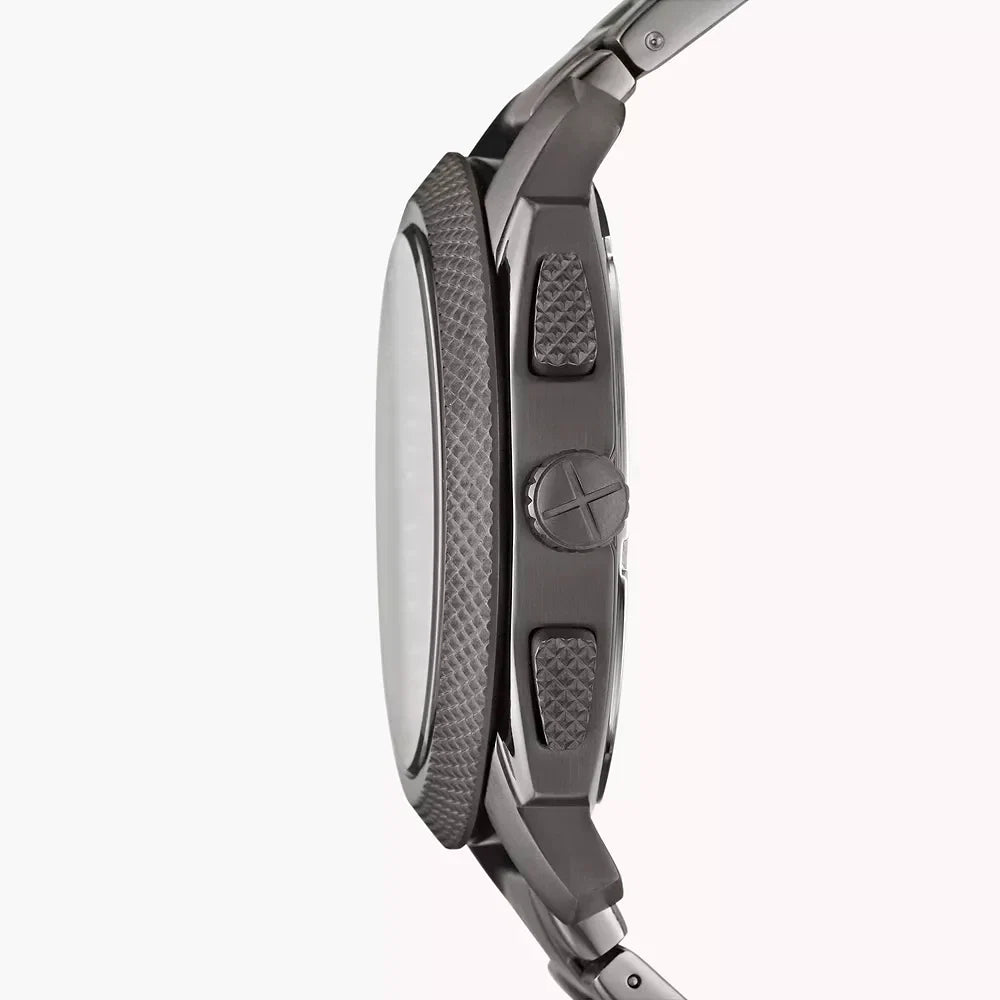 Fossil Machine de hombre banda de metal – FS4662