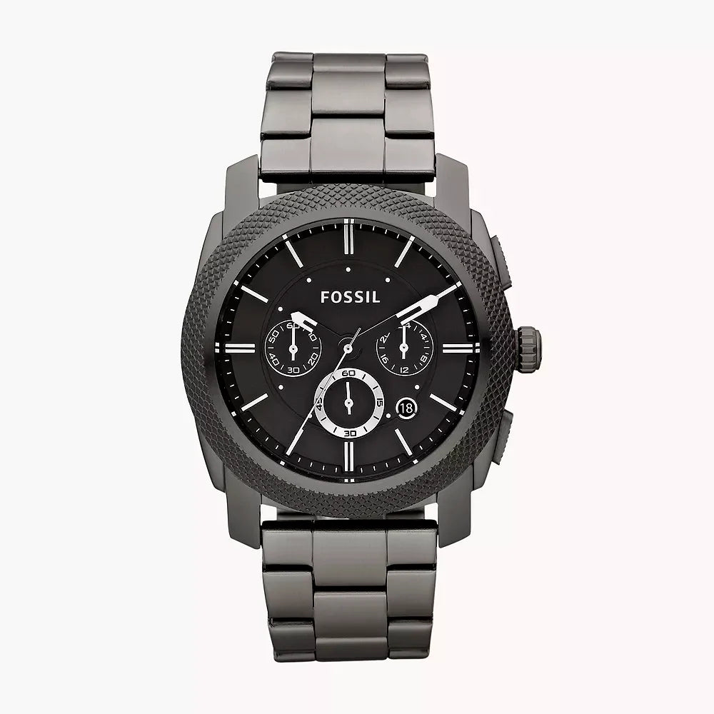 Fossil Machine de hombre banda de metal – FS4662