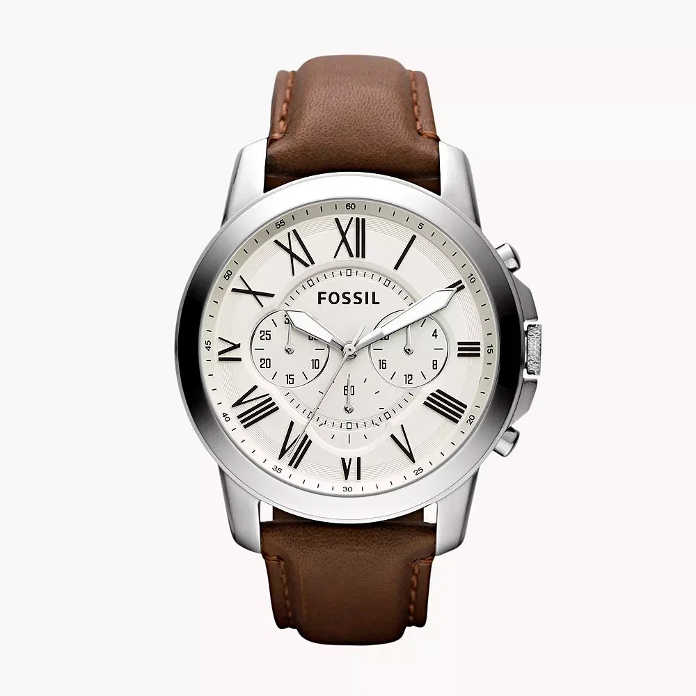 Fossil Grant de hombre pulsera cuero – FS4735