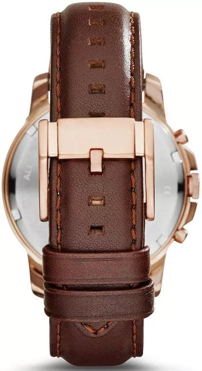 Fossil Grant de caballero banda de piel 44 mm – FS4991