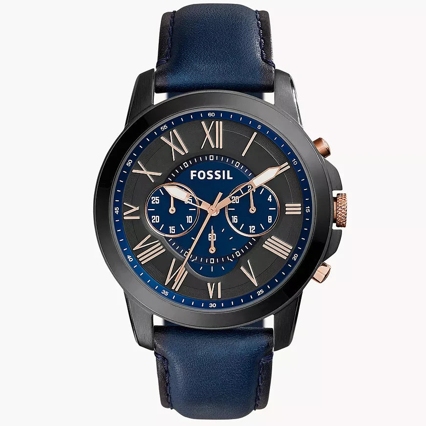 Fossil Grant de hombre banda de piel – FS5061