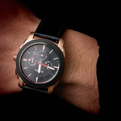 Fossil Machine de hombre pulsera de piel 46 mm – FS5120