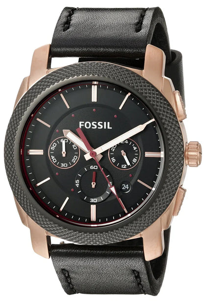Fossil Machine de hombre pulsera de piel 46 mm – FS5120