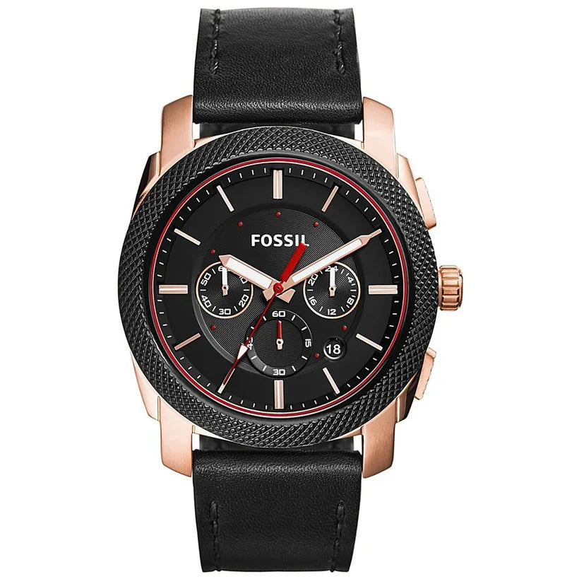 Fossil Machine de hombre pulsera de piel 46 mm – FS5120