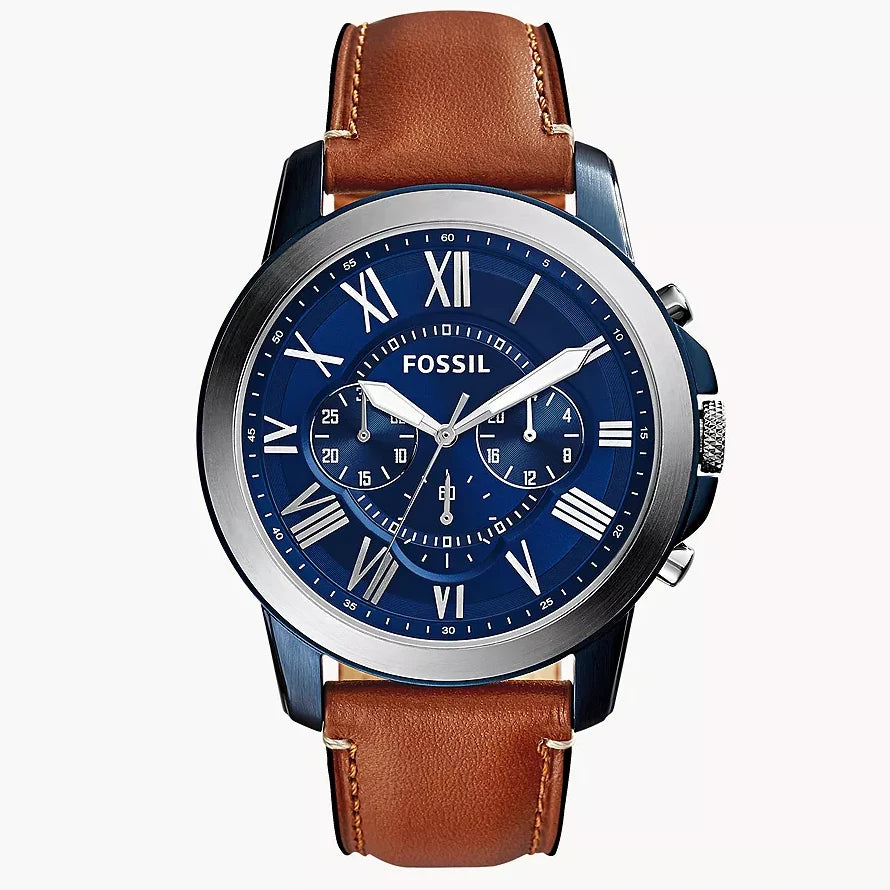 Fossil Grant de hombre pulsera de piel 44 mm – FS5151