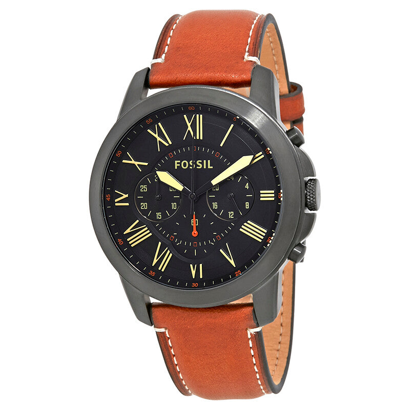 Fossil Grant de hombre correa de piel – FS5241