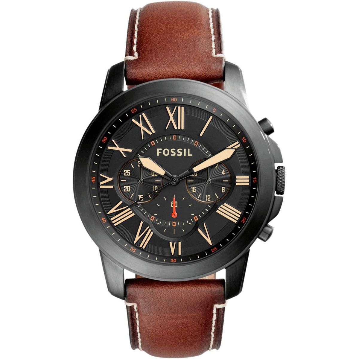 Fossil Grant de hombre correa de piel – FS5241